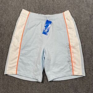 Adidas Originals Sky White Orange Stripe Shorts‎ FM6571 Youth L NWT